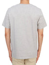 Chillax Fox Patch Regular Short Sleeve T-Shirt Grey - MAISON KITSUNE - BALAAN 4