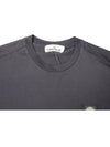 Logo Patch Short Sleeve T-Shirt Navy - STONE ISLAND - BALAAN 5