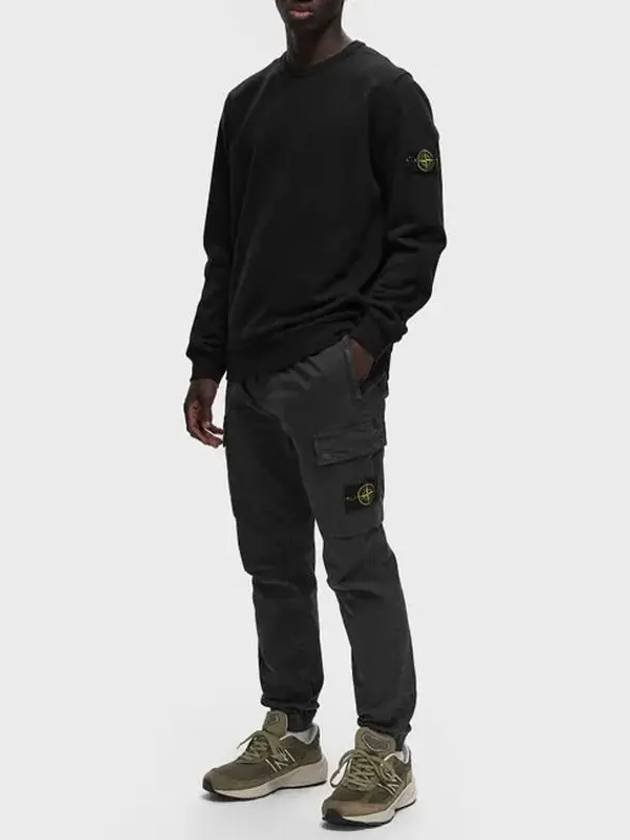 Stretch Cotton Cargo Straight Pants Grey - STONE ISLAND - BALAAN 7