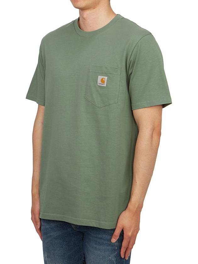 Pocket Short Sleeve T-Shirt Park Green - CARHARTT WIP - BALAAN 3