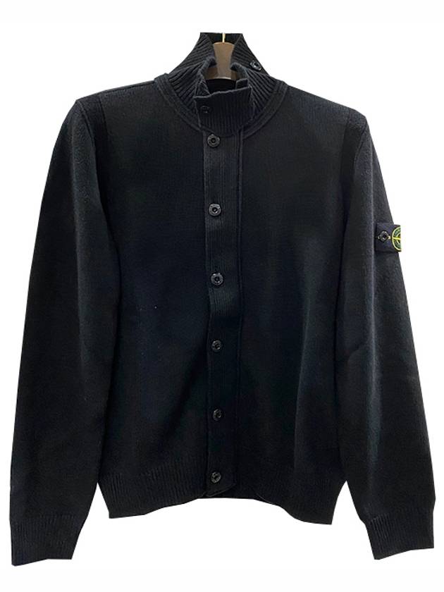 Kids Waffen Patch Wool Zip up Cardigan 6 8 Black 7916503Z1 V0029 - STONE ISLAND - BALAAN 2