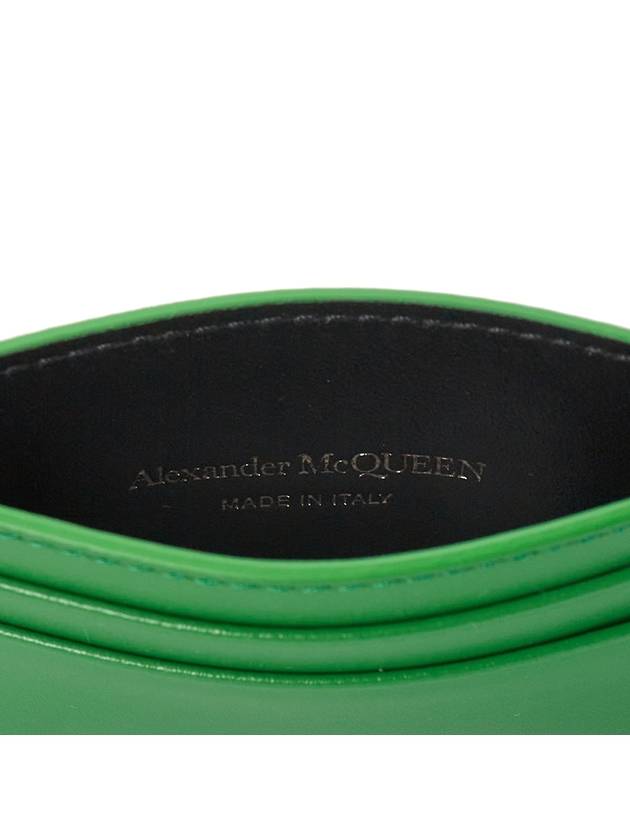 Leather Card Wallet Green - ALEXANDER MCQUEEN - BALAAN 7