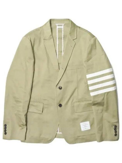 4 Bar Armband Cotton Blazer Jacket Camel - THOM BROWNE - BALAAN 2