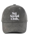 PIGMENT STITCH CAP CONCRETE CHARCOAL - NET SOCIAL CLUB - BALAAN 7