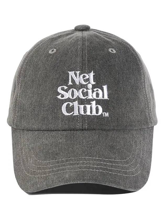 PIGMENT STITCH CAP CONCRETE CHARCOAL - NET SOCIAL CLUB - BALAAN 7