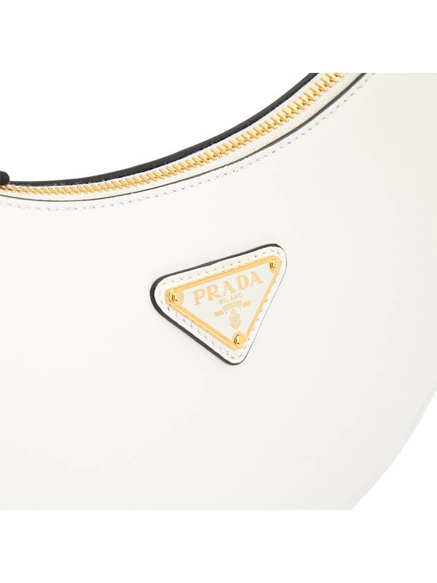 Arque Leather Shoulder Bag White - PRADA - BALAAN 9