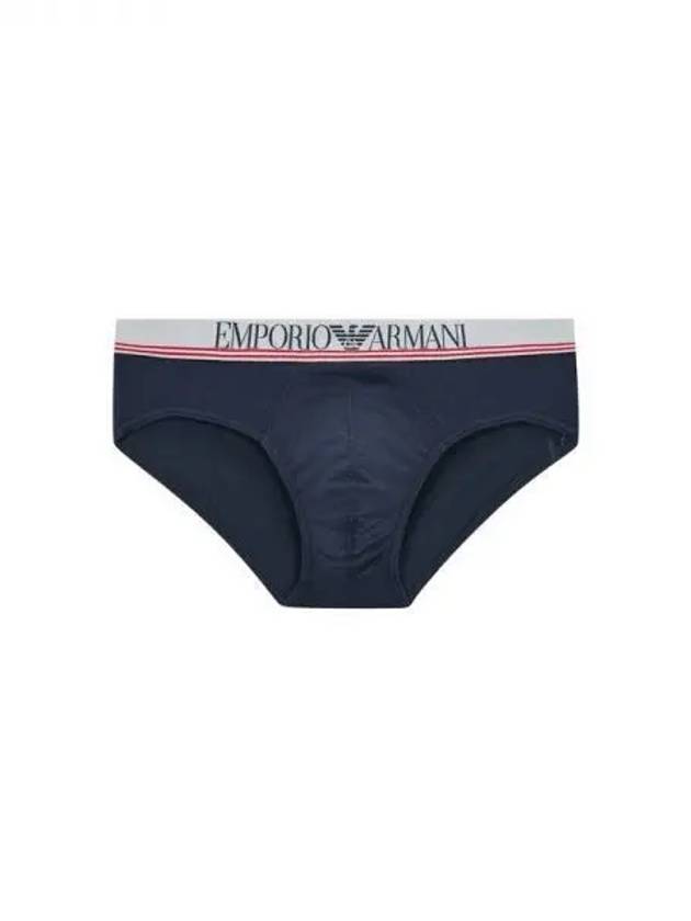 UNDERWEAR Men s Two Line Logo Band Briefs Marine 270060 - EMPORIO ARMANI - BALAAN 1