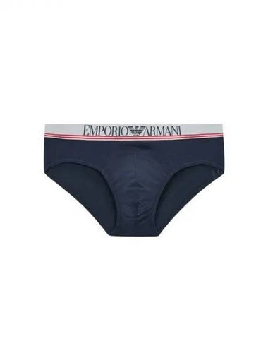 UNDERWEAR ARMANI Max Men s Two Line Logo Band Briefs Marine 270060 - EMPORIO ARMANI - BALAAN 1