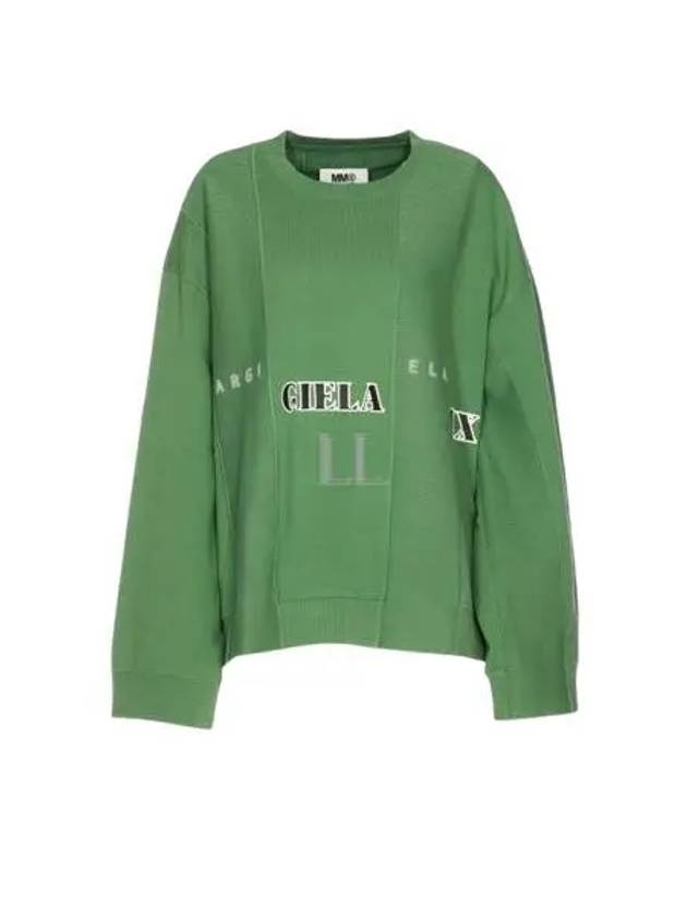 Cotton Band Logo Print Sweatshirt Clover - MAISON MARGIELA - BALAAN 2