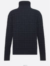 Cashmere Logo Knit Turtleneck Navy - DIOR - BALAAN 5