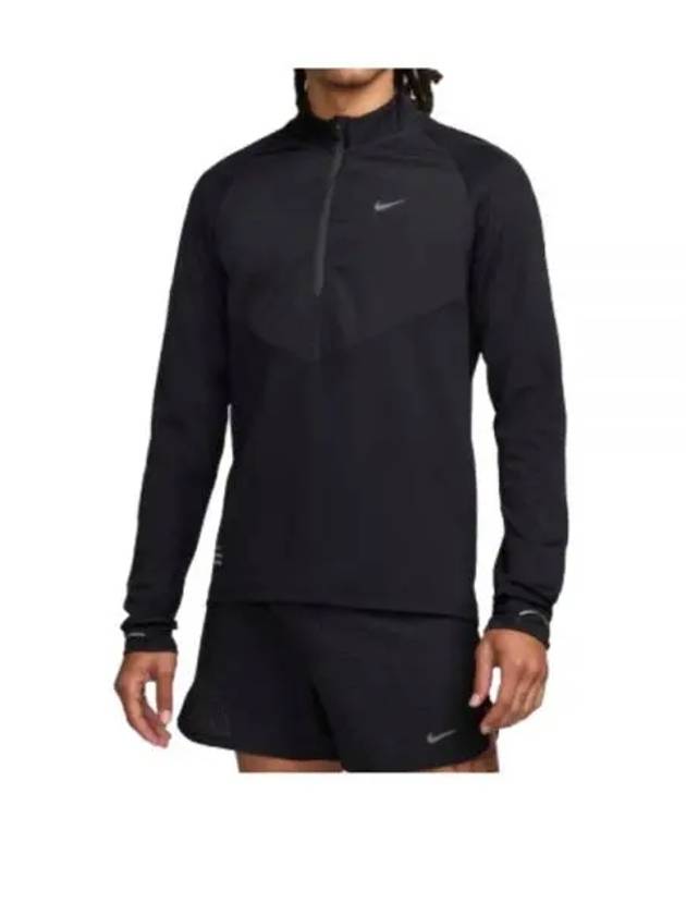 Run Division Mid Layer Running Long Sleeve T-Shirt Black - NIKE - BALAAN 2