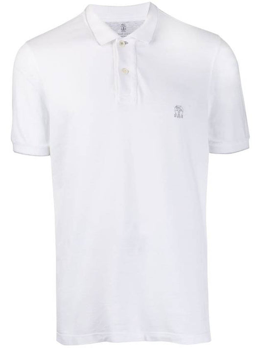 23 fw Logo Cotton Polo Shirt M0T639779GCT489 B0710397447 - BRUNELLO CUCINELLI - BALAAN.
