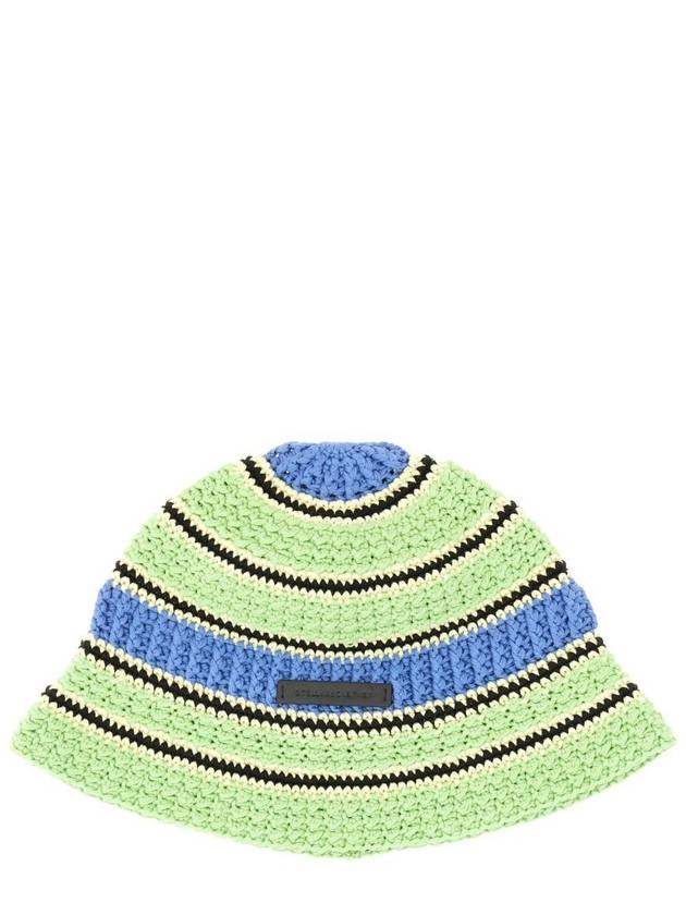 Crochet Knit Bucket Hat Green - STELLA MCCARTNEY - BALAAN 2