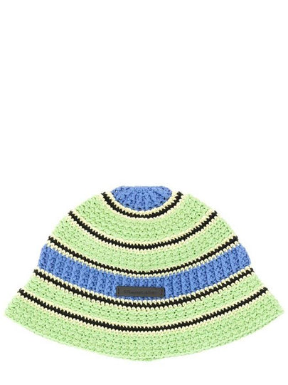 Crochet Knit Bucket Hat Green - STELLA MCCARTNEY - BALAAN 2