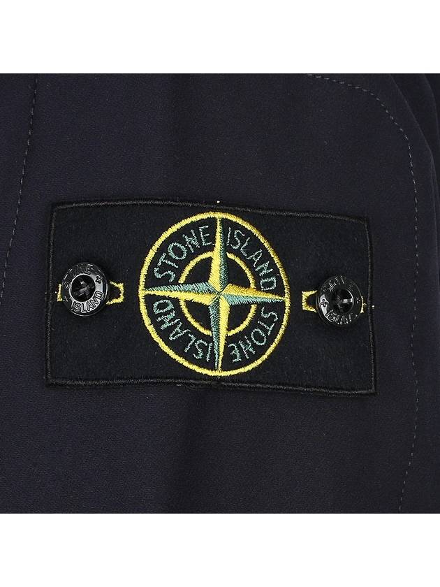 Crewneck Stretch Nylon Badge Sweatshirt Navy - STONE ISLAND - BALAAN 6