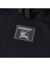 Women's Prorsum Label Cotton Hoodie Black - BURBERRY - BALAAN 7