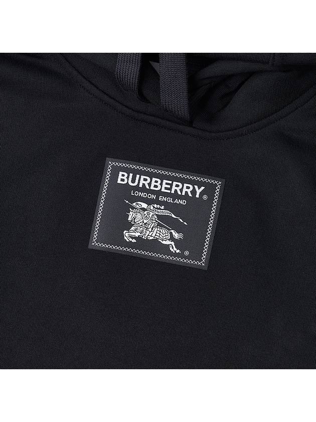 Women's Prorsum Label Cotton Hoodie Black - BURBERRY - BALAAN 7