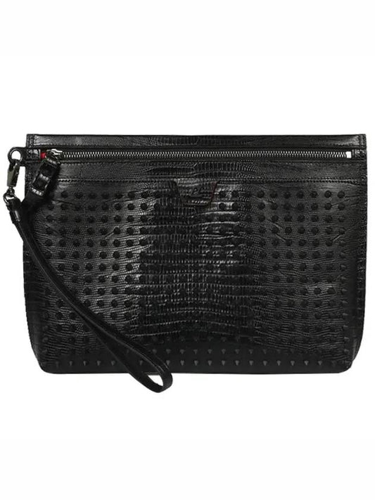 Spike City Clutch Bag Black - CHRISTIAN LOUBOUTIN - BALAAN 1