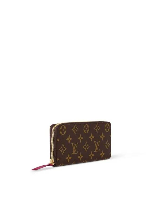 Monogram Clemence Long Wallet Brown Fuchsia - LOUIS VUITTON - BALAAN 3