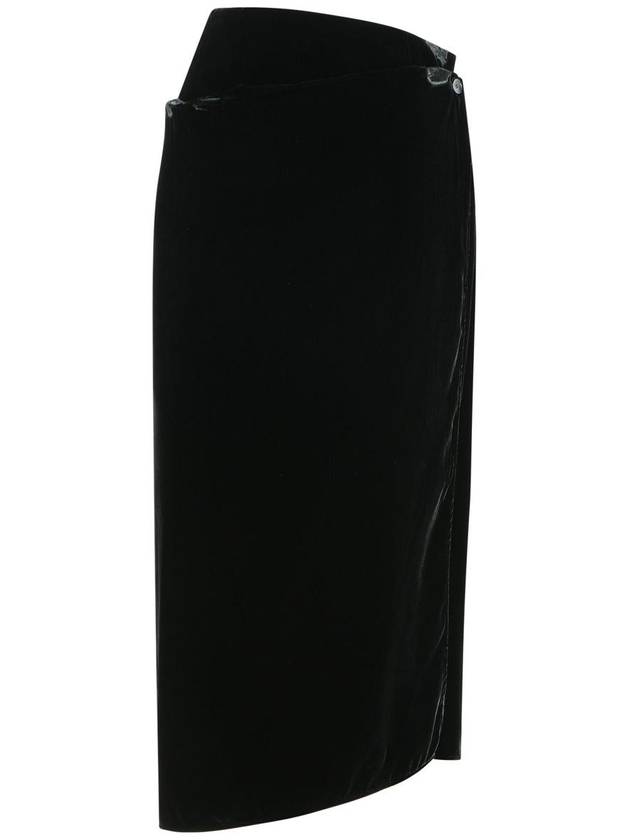 Etro Black Viscose Blend Skirt - ETRO - BALAAN 3