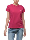 W Cotton Jersey Crew Neck Tee Pink - POLO RALPH LAUREN - BALAAN 1