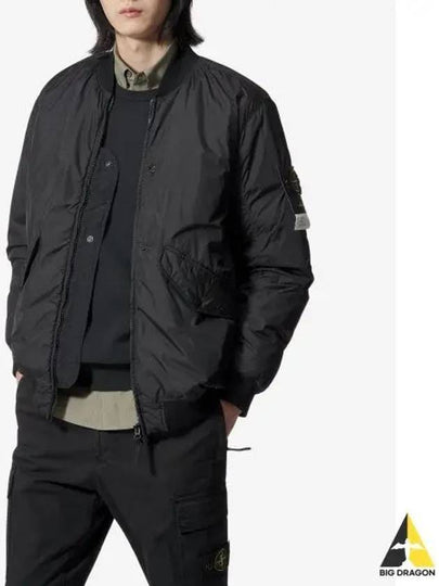 Reps R NY Bomber Jacket Black - STONE ISLAND - BALAAN 2