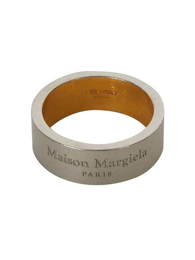 Engraved Logo Ring Silver Gold - MAISON MARGIELA - BALAAN 1