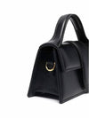 Le Bambino Gold Hardware Logo Mini Tote Bag Black - JACQUEMUS - BALAAN 6