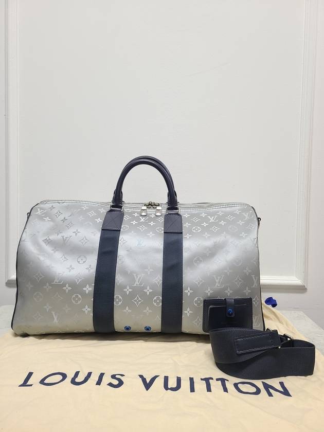 Kim Jones Monogram Metallic Bandouli re Keepall 50 - LOUIS VUITTON - BALAAN 8