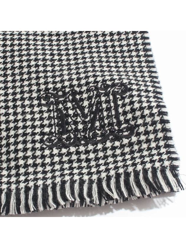 Westula Cashmere Muffler Black White - MAX MARA - BALAAN 4