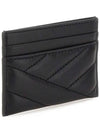 Kira Chevron Logo Card Wallet Black - TORY BURCH - BALAAN 4