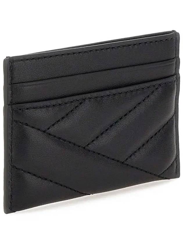 Kira Chevron Logo Card Wallet Black - TORY BURCH - BALAAN 4