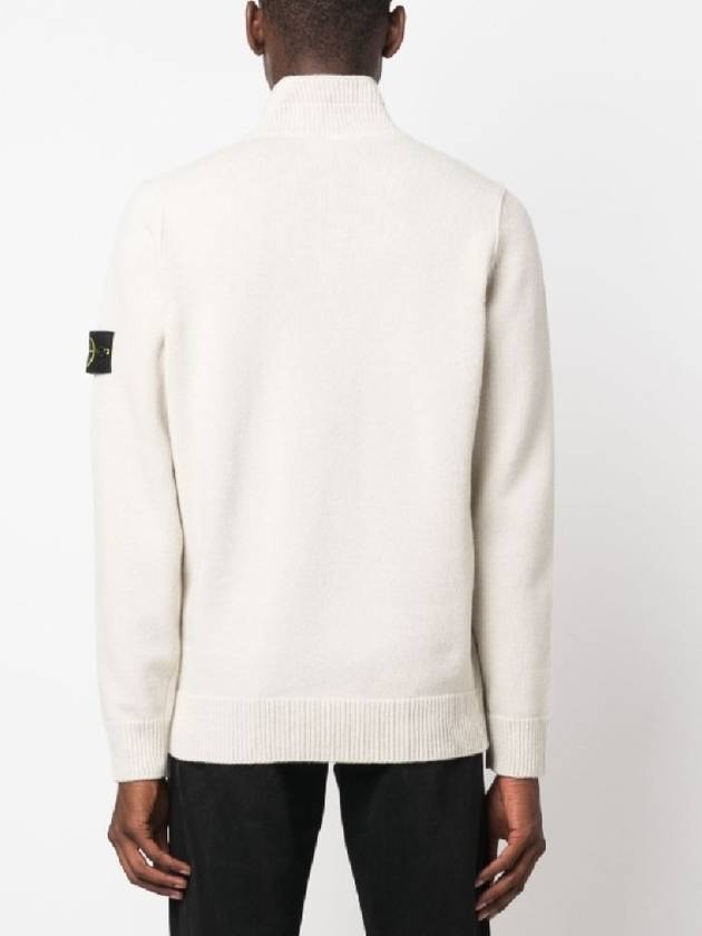 Wappen Patch Button Knit Top Black - STONE ISLAND - BALAAN 8