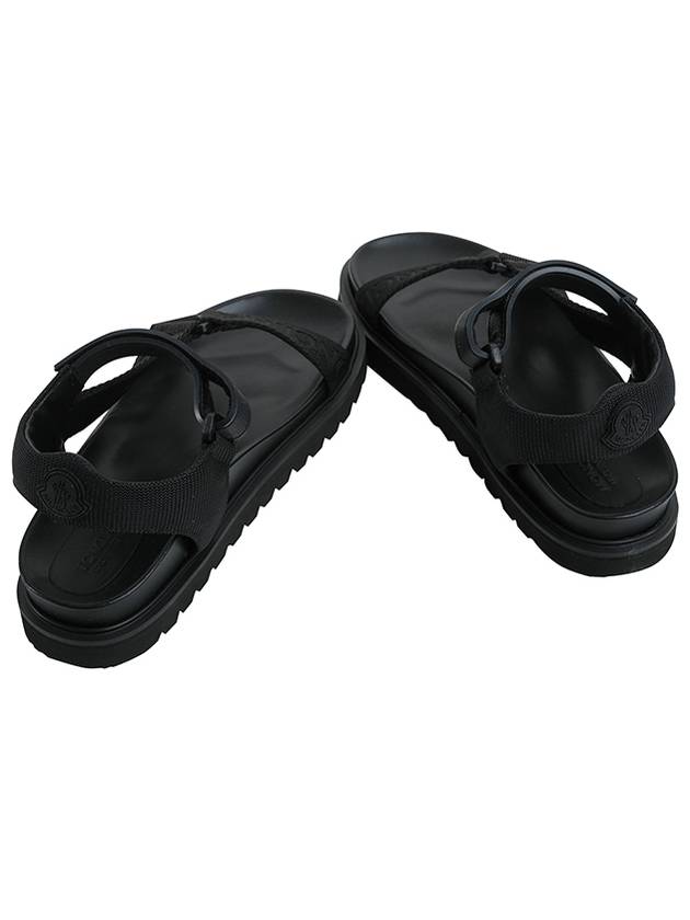 Women's Strap Logo Flavia Sandals Black - MONCLER - BALAAN 5