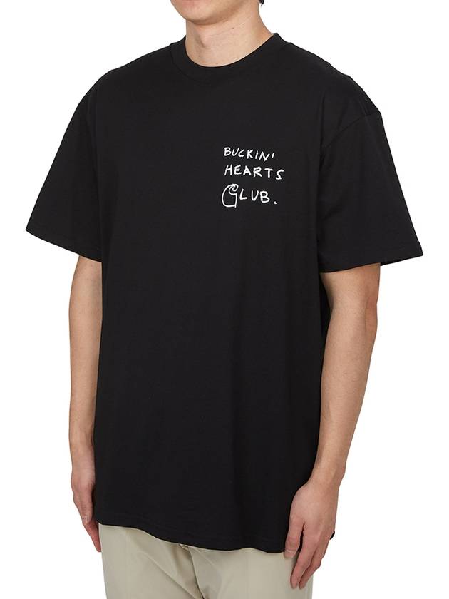 Pepe B.H.C Short Sleeve T-Shirt Black - CARHARTT WIP - BALAAN 4