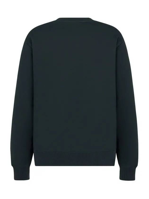 Contrast Couture Embroidery Sweatshirt Green - DIOR - BALAAN 4