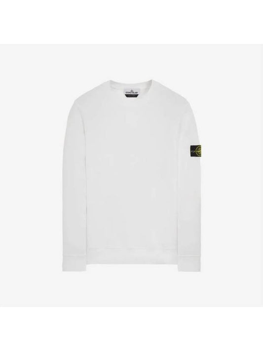 Wappen Patch Crew Neck Sweatshirt White - STONE ISLAND - BALAAN 2