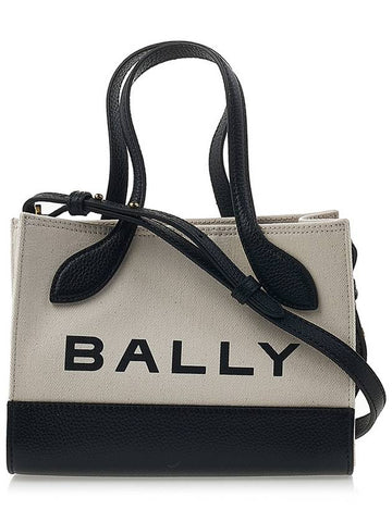 Logo Fabric Tote Bag BAR KEEP ON XS I182O - BALLY - BALAAN 1