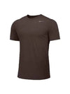 Team Legend Crew Sport Short Sleeve T-Shirt Brown - NIKE - BALAAN 2