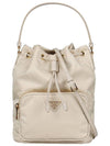 Duet Re-Nylon Bucket Bag Desert Beige - PRADA - BALAAN 3