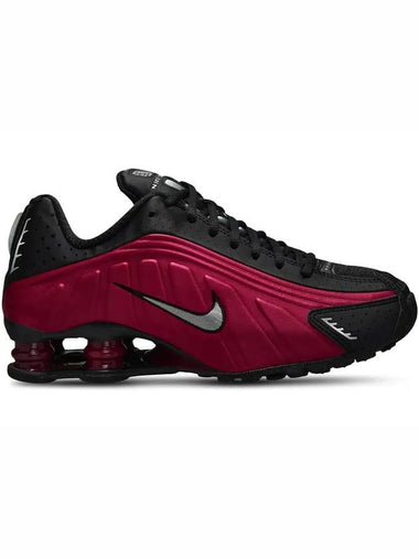 Shox R4 Low Top Sneakers Black Red - NIKE - BALAAN 1