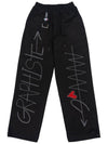 Embroidery Cotton Wide Pants Black - GRAPHISTE MAN.G - BALAAN 1