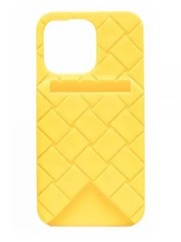 Intrecciato iPhone 13 Pro Phone Case Lemon - BOTTEGA VENETA - BALAAN 2