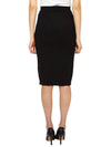 Women's Bea Wool Knit Pencil Skirt Black - VIVIENNE WESTWOOD - BALAAN 4