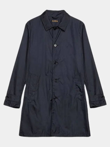 Men's Collar Raincoat Navy I236 7954 85101 - ASPESI - BALAAN 1