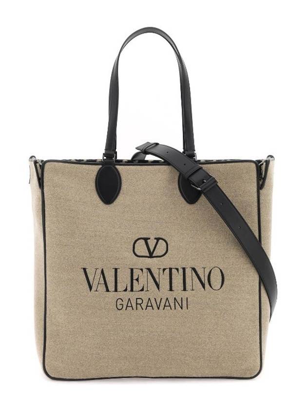 Toile Iconographe Reversible Tote Bag Beige - VALENTINO - BALAAN 2