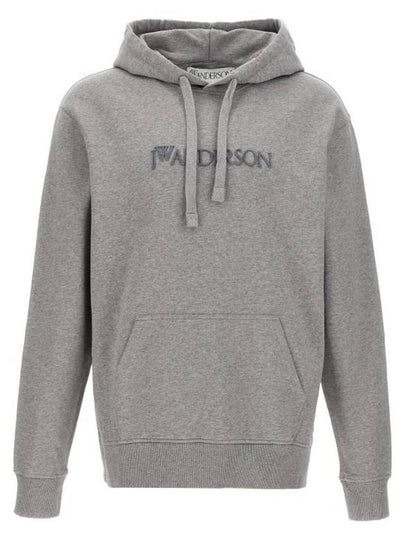 Embroidered Logo Hoodie Grey - JW ANDERSON - BALAAN 2