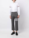 Armband Oxford Long Sleeve Shirt White - THOM BROWNE - BALAAN 4