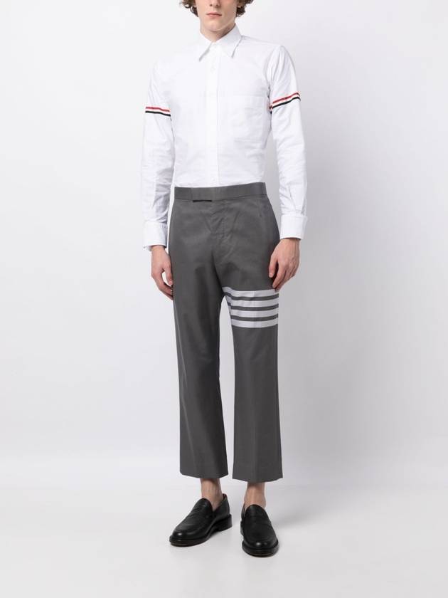 Armband Oxford Long Sleeve Shirt White - THOM BROWNE - BALAAN 4