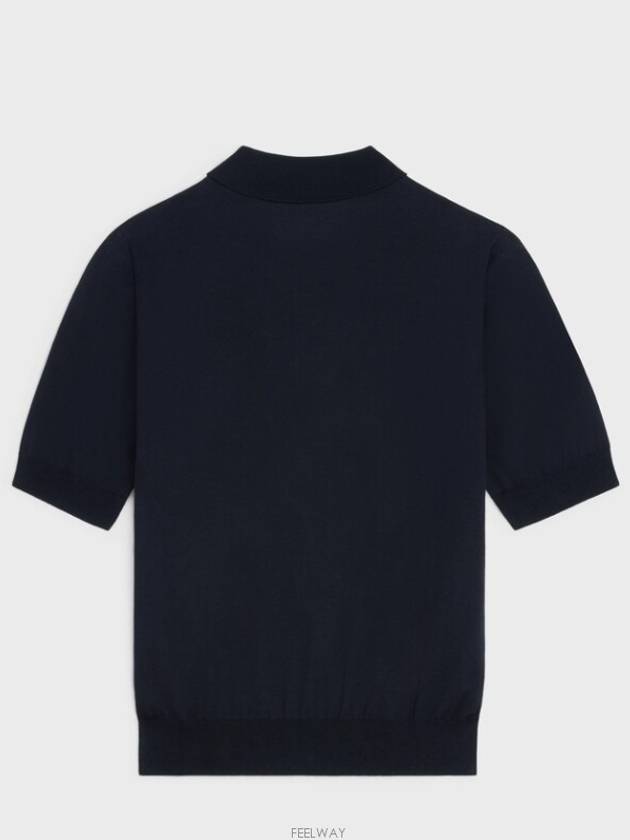 Triomphe Polo Fine Cotton Navy - CELINE - BALAAN 4